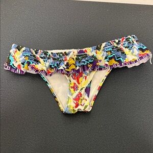 Colorful Ruffled Bikini Bottom